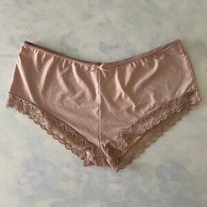 Victoria's Secret Pale Pink 2X Lace Bow Briefs